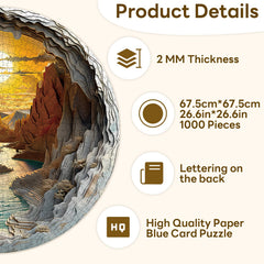 Masseruon puzzle edges and matte finish provide smooth handling during assembly.