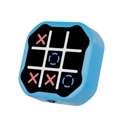 MASSRT 3 in 1 Tic Tac Toe blue front view, on-the-go learning.