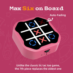 MASSRT portable tic tac toe travel-friendly pink toy for on-the-go fun