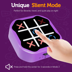 MASSRT silent mode Tic Tac Toe with LED display for quiet spaces