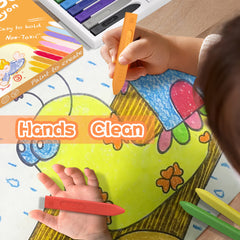 MASSRT Triangle Jumbo Crayons boast vibrant colors for imaginative art.