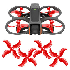 Master Airscrew stealth propellers for DJI Avata 2 red front view quieter operation