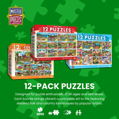 MasterPieces 300-piece puzzle engaging all ages during evenings