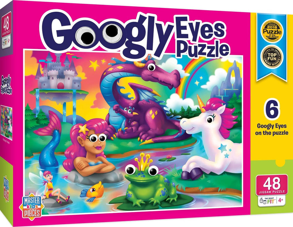 MasterPieces 48-piece puzzle with googly eyes for kids—promotes problem solving during screen-free play