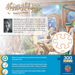 Away in a Manger artwork on MasterPieces puzzle ready for family puzzle time.