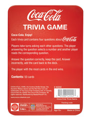 MasterPieces Coca-Cola trivia play area at a family table for a lively game night.