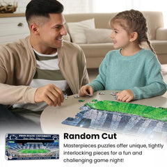 MasterPieces puzzle pieces interlock securely for a durable solve during family time