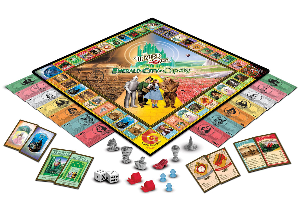 MasterPieces Oz metal tokens provide tactile, collectible play.