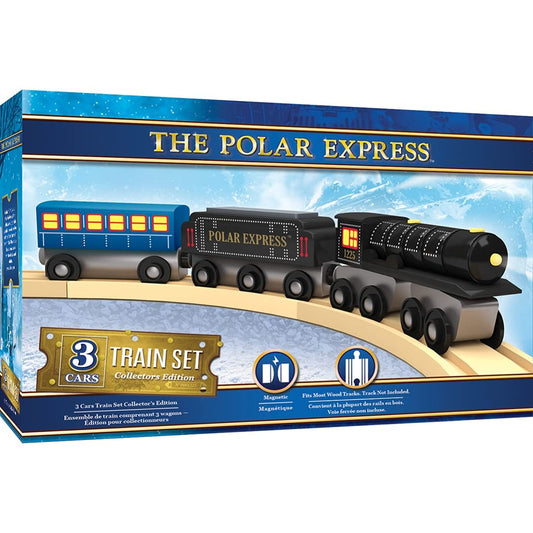MasterPieces Polar Express engine with magnetic coupling for easy assembly and play.