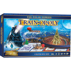MasterPieces Polar Express Opoly game board for festive family play and memories