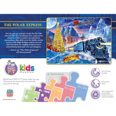 Gift-ready MasterPieces Polar Express puzzle packaging for holidays.