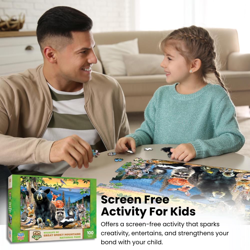 Close-up of MasterPieces Polar Express puzzle piece showing sturdy backing.