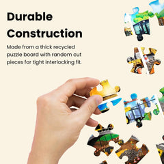MasterPieces puzzles with thick interlocking pieces for durable, easy-to-fit construction.