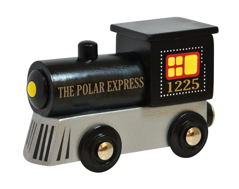 MasterPieces Polar Express wooden train engine front view for imaginative play