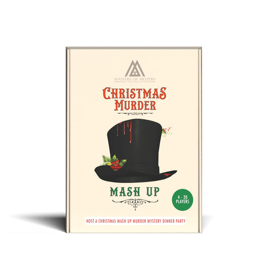 Masters of Mystery Victorian Christmas murder scene for a festive dinner party intrigue