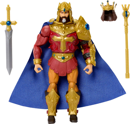 Masters of the Universe Masterverse King Randor figure, 7-inch scale, ideal for display and posing