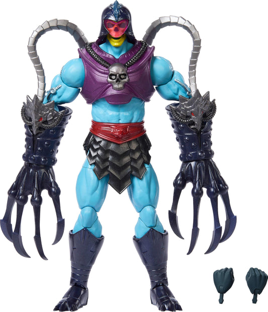Masters of the Universe Masterverse Terror Claws Skeletor front view for dynamic posing.