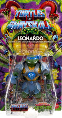 Masters of the Universe Origins Leonardo articulation pose for action play and display.