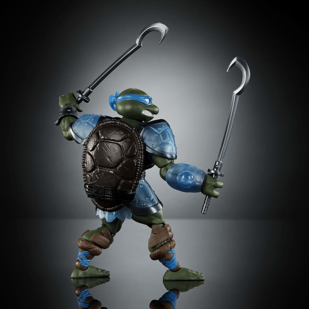 Masters of the Universe Origins Leonardo mini-comic included for story context.