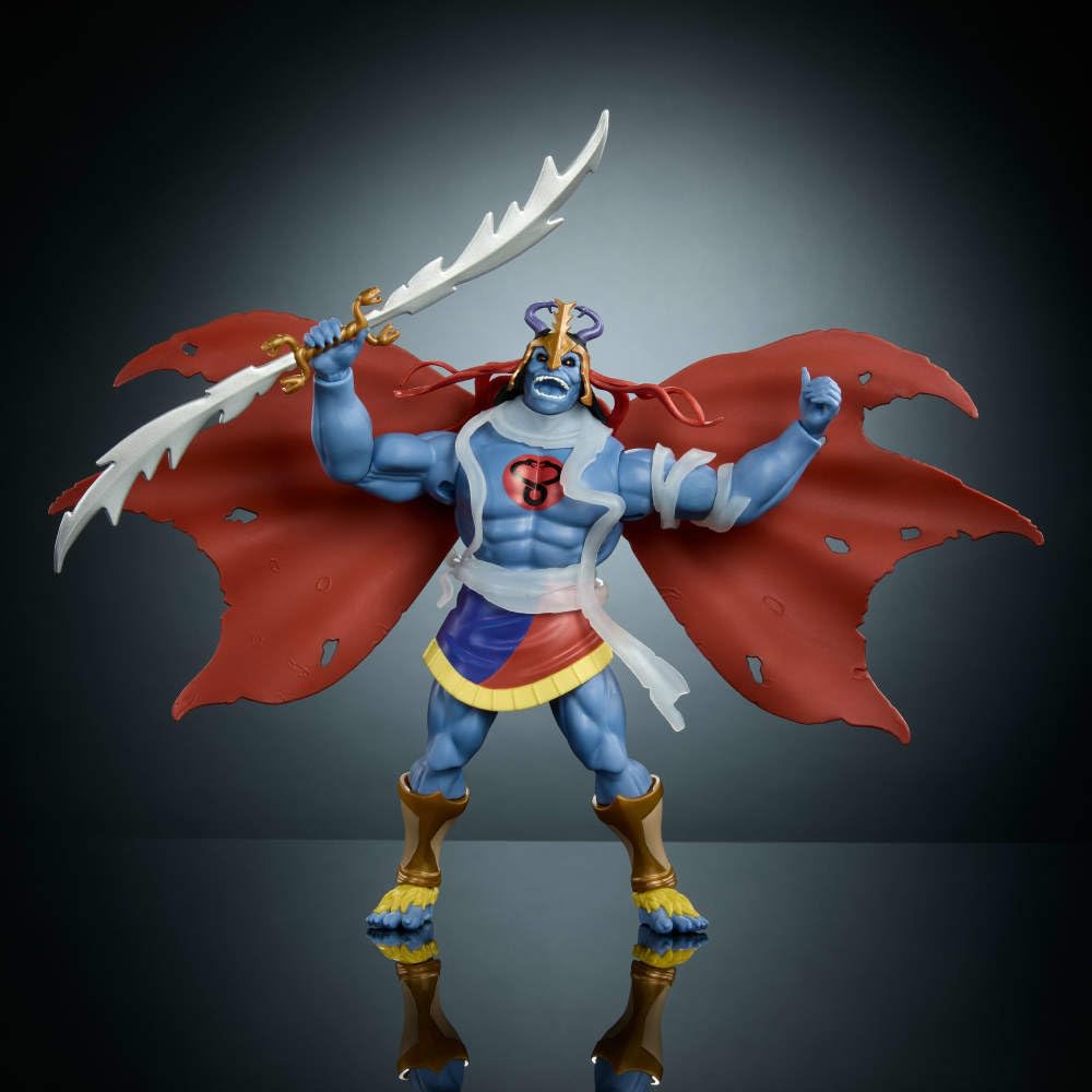 Masters of the Universe Skell-Ra swappable armor pieces change look.