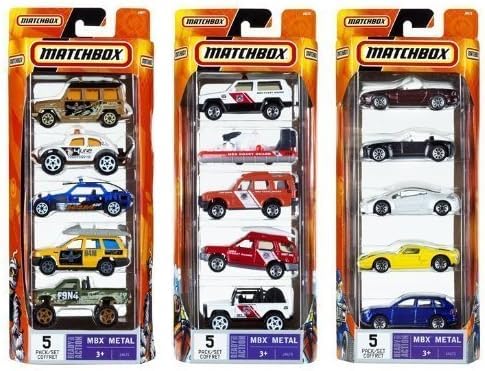 Matchbox 15-piece die-cast set for imaginative play.