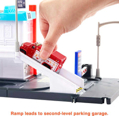 Matchbox connecting corners enable easy expansion with compatible tracks.