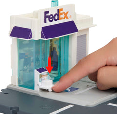 Matchbox Action Drivers FedEx Package Center truck-loading docks inspire hands-on construction play