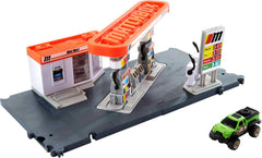 Matchbox Action Drivers fuel station pump demonstrates realistic movement for imaginative play.