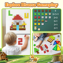Matchtiles compatible with other brands expands building possibilities for kids.