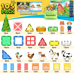 Matchtiles farmer figures support role-play and farm scene storytelling.