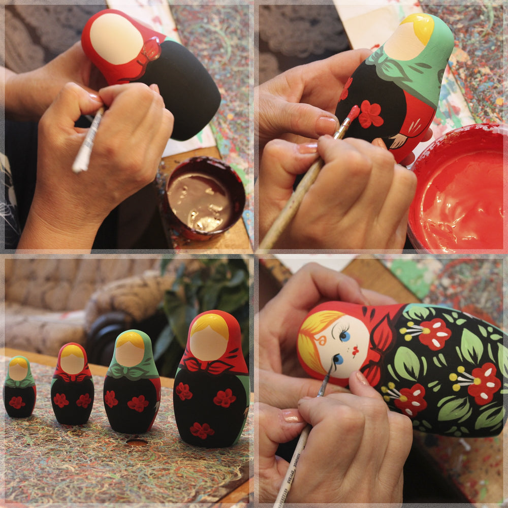 Largest doll height 5.3 inches offers a satisfying painting surface.