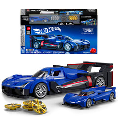 Mattel Brick Shop Cadillac Project GTP Hypercar assembly enhances display and learning