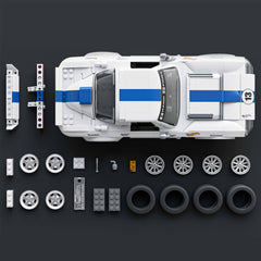 Exclusive metal car and signature plate for a collectible display.
