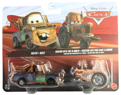 Mattel Disney Cars Mater and Tractor 1:55 scale two-pack for imaginative play and display