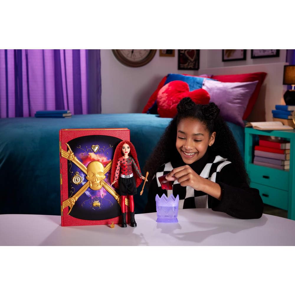Mattel Disney Descendants Rise Red scene with cauldron invites creative storytelling