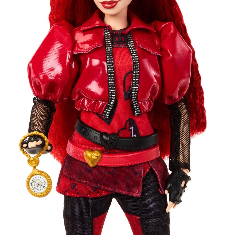Mattel Disney Descendants Rise Red doll pocket watch for time-travel-inspired adventures.