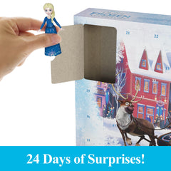 Mattel Disney Frozen Advent Calendar Olaf and Sven friends for festive storytelling.