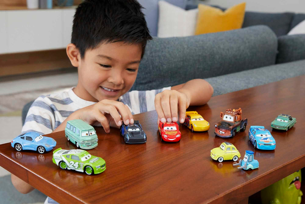 Mattel Cars 10-pack Sally die-cast for story-driven play and display.
