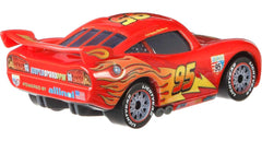 Mattel Lightning McQueen pose for action-packed play and display.