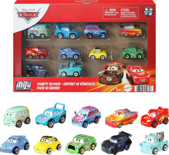 Mattel Cars 10-Pack front view with ten die-cast racers for imaginative play