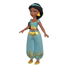 Mattel Jasmine in signature outfit with removable pants for dress-up play.