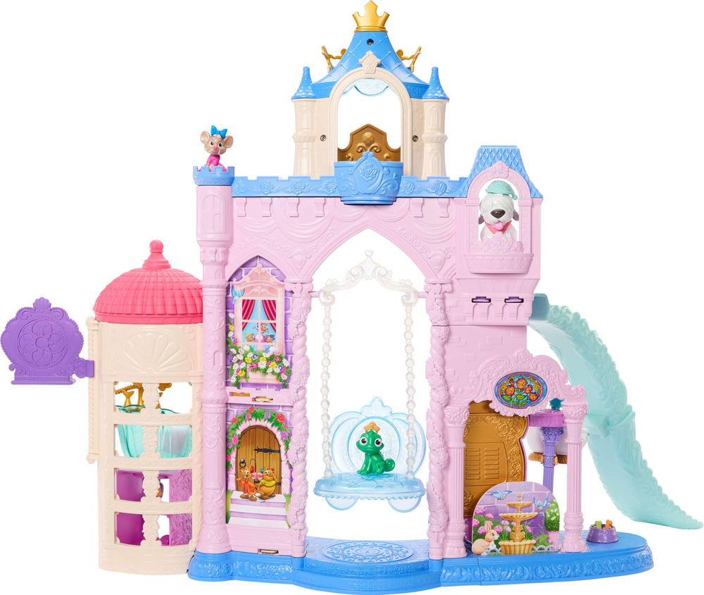 Mattel Disney Princess Pet Palace overview view of the castle for imaginative play.