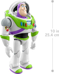 Mattel Buzz Lightyear features movable joints for varied poses and storytelling.