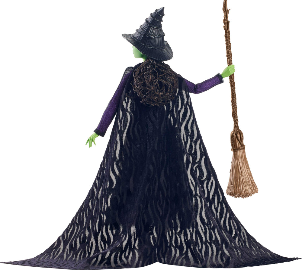 Mattel Elphaba stand helps stable posing for dynamic scenes.
