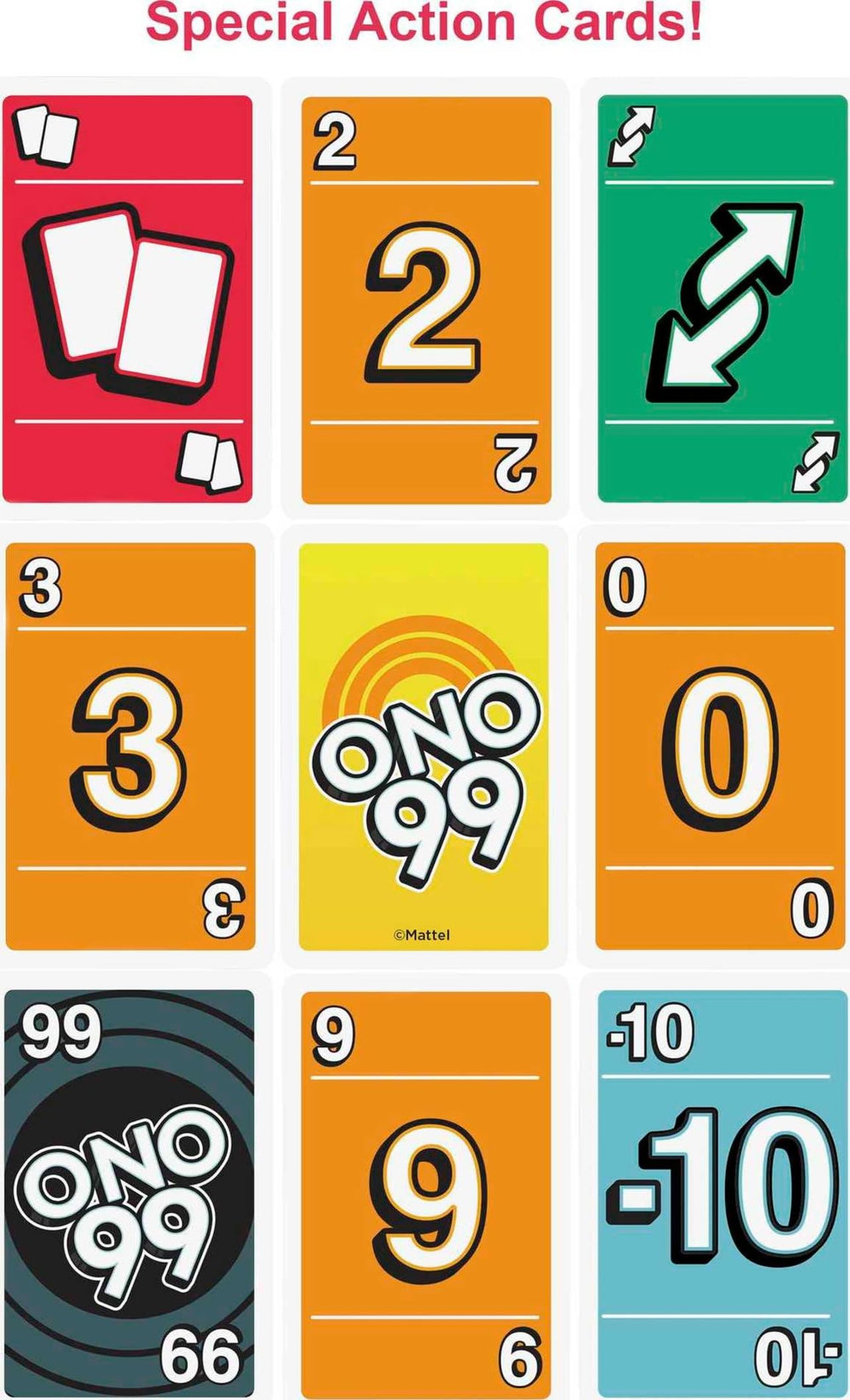 Mattel ONO 99 card game promotes arithmetic in a fun way