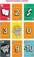 Mattel ONO 99 card game promotes arithmetic in a fun way