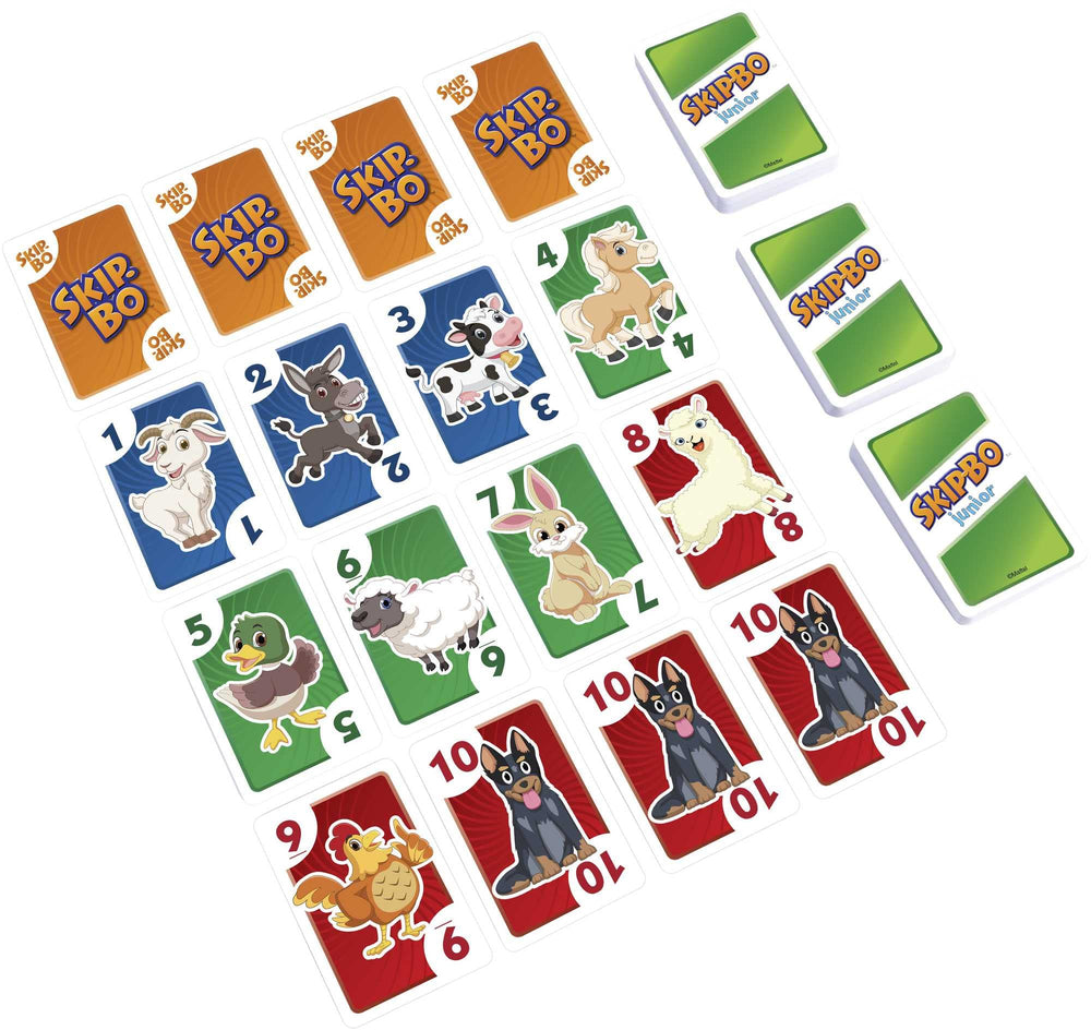Mattel Skip-Bo Junior ages five and up enjoy learning sequencing through play.