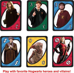 Mattel UNO Harry Potter Sorting Hat card creates playful drama