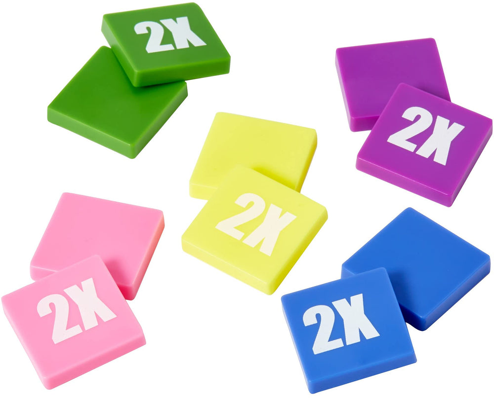 Mattel Games Wits & Wagers Family Edition markers provide erasable, legible guessing notes.