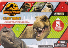 Mattel Jurassic World Chaos Theory Advent Calendar with 24 daily surprises for dinosaur fun